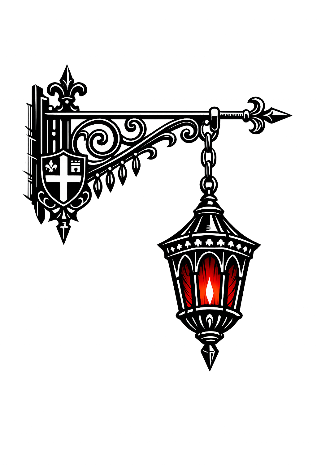 Red Lamp Computer Security Logo